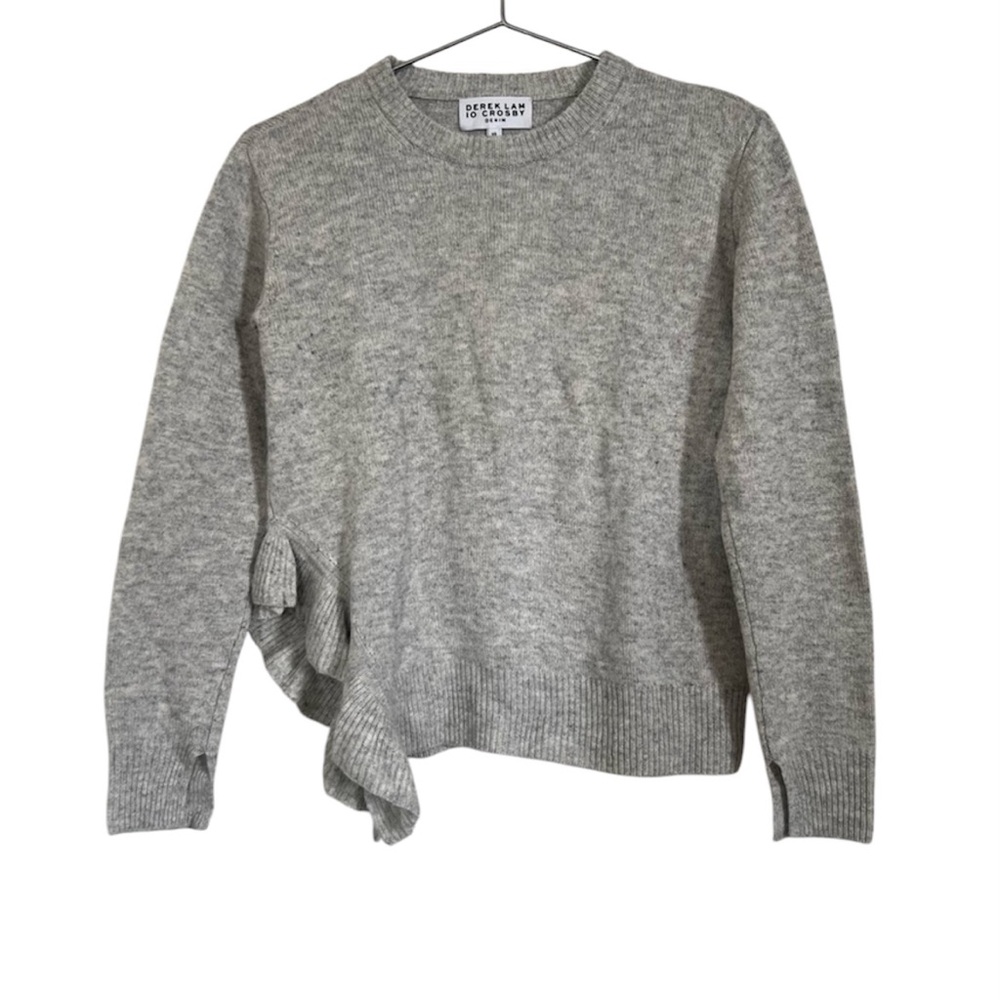 Derek Lam 10 Crosby Light Gray Wool Blend Sweater Size XS